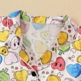 thumbnail image 6 of HCYSFG Girls Heart Print Outfit Sets 2 Piece Lounge Set Notch Neck Short Sleeve Button Front Shirt And Shorts Matching Sets, 6 of 8