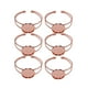 thumbnail image 1 of EeaseMX 6 piezas de 25 mm de placa redonda de cobre en forma de Y para hacer pulseras y cadenas de joyería (oro rosa), 1 of 7