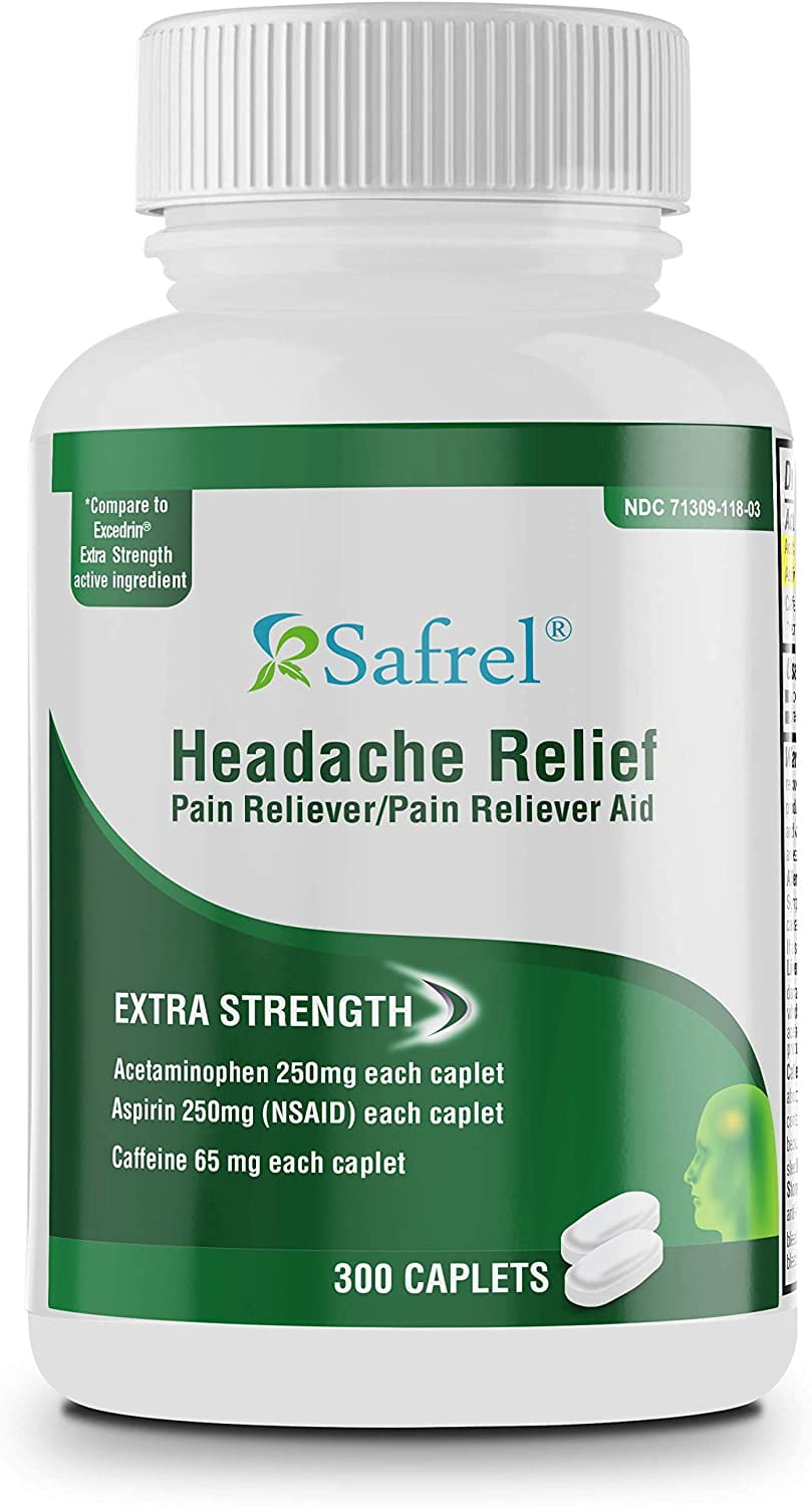 Safrel Extra Strength Headache Relief Acetaminophen with Aspirin