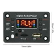 thumbnail image 4 of DQrwqpou Placa Decodificadora Inalámbrica BT 5 0 12V MP3 WMA Compatible Con TF USB AUX Radio FM para Coche, 4 of 6