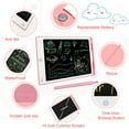 thumbnail image 2 of LCD Writing Tablet, 12 in Colorful Screen Drawing Pad, Handwriting Doodle Board for 3 - 12 Year-Old Boys and Girls - Pink, 2 of 9
