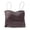 Dark Gray, variant on SROBPTY Womens Tank Tops Solid Cami Round Neck Padded Removable Shirts for Daily Wear