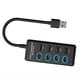 thumbnail image 5 of Estación de Acoplamiento USB 2.0 HUB de 4 Puertos con Interruptor de Carga USB 2.0 Hub Divisor de Computadora, 5 of 5