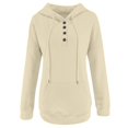 thumbnail image 5 of Futezty Women Casual Hoodies Long Sleeve Solid Lightweight Pullover Tops Loose Sweatshirt with Pocket, 5 of 5