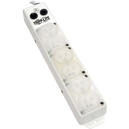UPC: 0037332239457 | Tripp Lite Safe-IT Power Strip Medical Hospital Antimicrobial 120V 6 Outlet UL1363A 15ft Right Angle Cord (ps-615-hg-oemra)