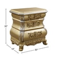 thumbnail image 3 of Simple Relax Royal-style 3-drawer Nightstand in Gold, 3 of 5