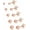 Rose Gold, variant on 5 Pairs 3-7mm Ball Stud Earrings 316L Stainless Steel Lightweight Stud Earrings Jewelry Set for Women Men, Gold