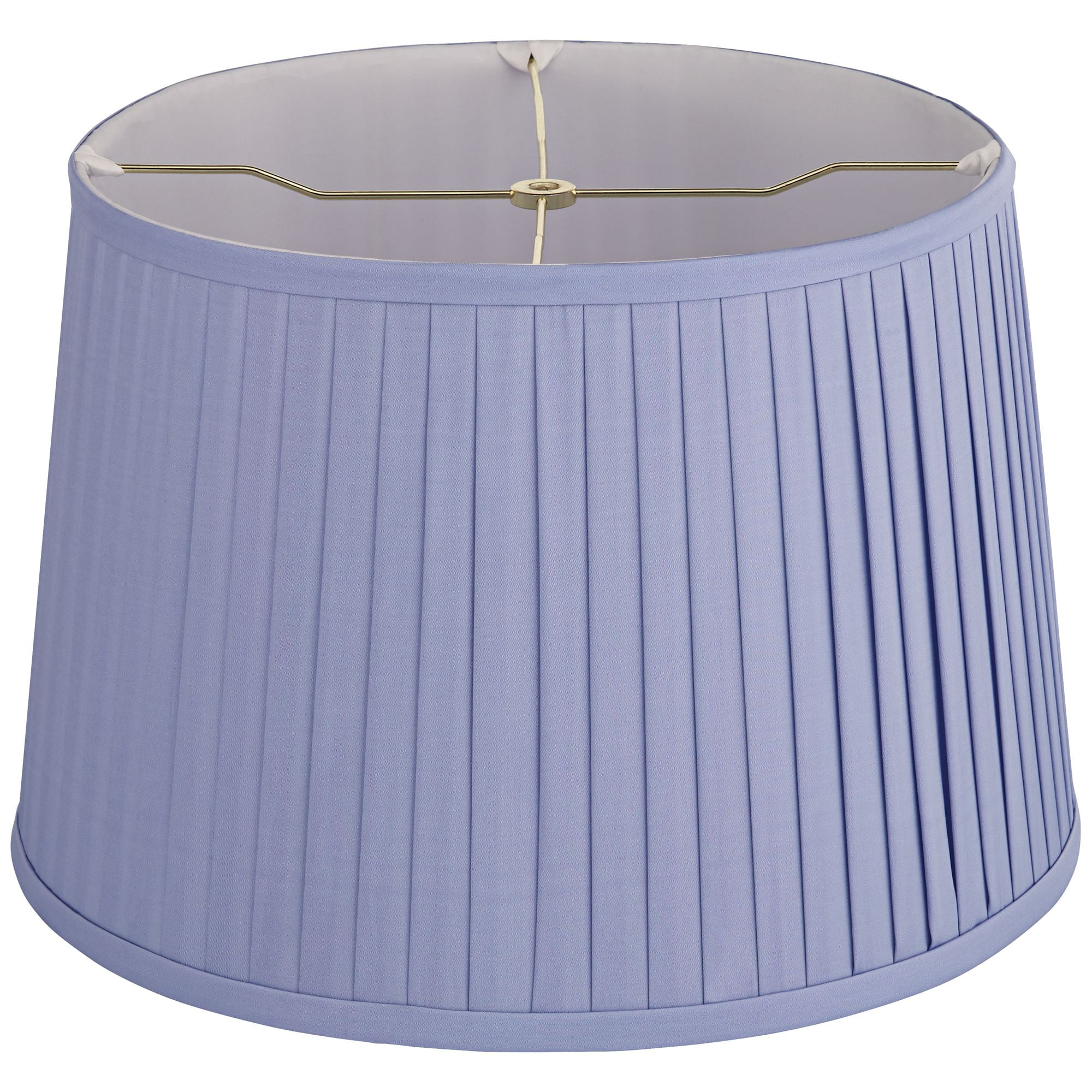 Springcrest Mapo 14" Top x 17" Bottom x 11" High x 11" Slant Lamp Shade Replacement Lilac Purple Drum Softback Washer Harp Finial