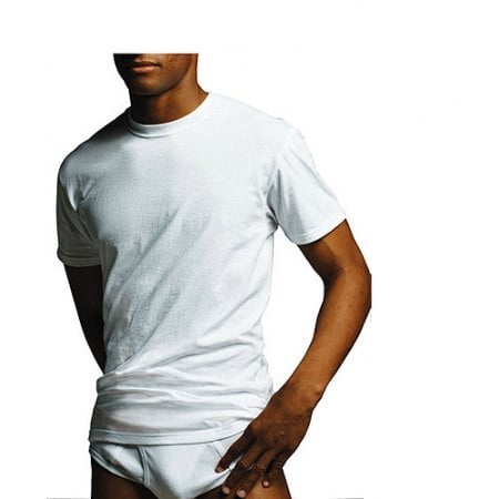 Gildan Big Men's Short Sleeve Crew White T-Shirt, 4-Pack Size 2XL