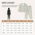 thumbnail image 4 of Honeii Education And Science print Women's Pajama Sets Long Sleeve Button Down Sleepwear Nightwear Soft Pjs Lounge Sets-XX-Large, 4 of 7