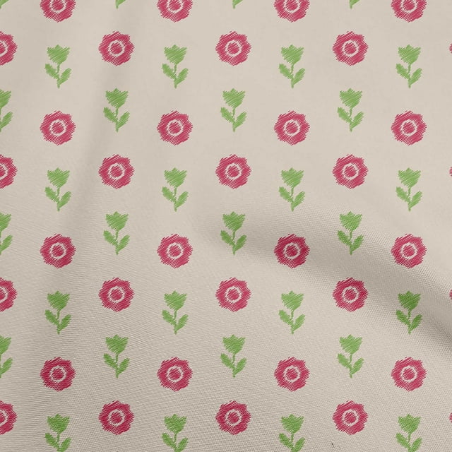 oneOone Silk Tabby Lime Green Fabric Block Craft Projects Decor Fabric Printed By The Yard 42 Inch Wide-BO