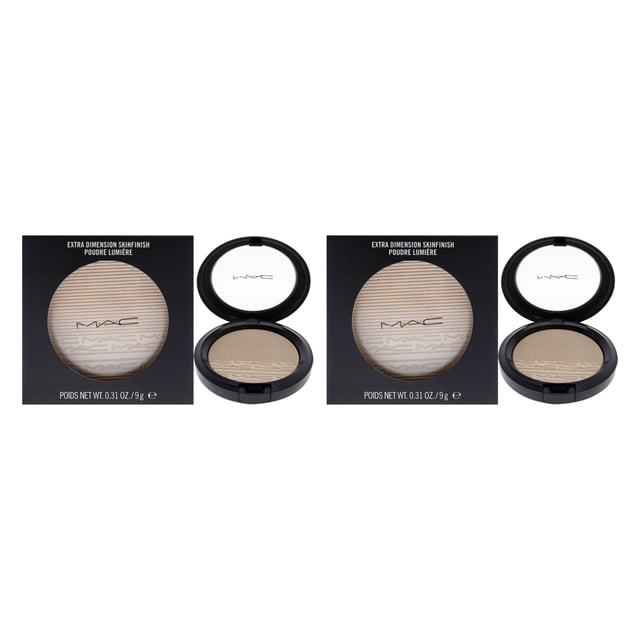 Polvo Extra Dimension Skinfinish - Double Gleam de MAC para mujeres - Iluminador de 0,31 oz - Paquete de 2