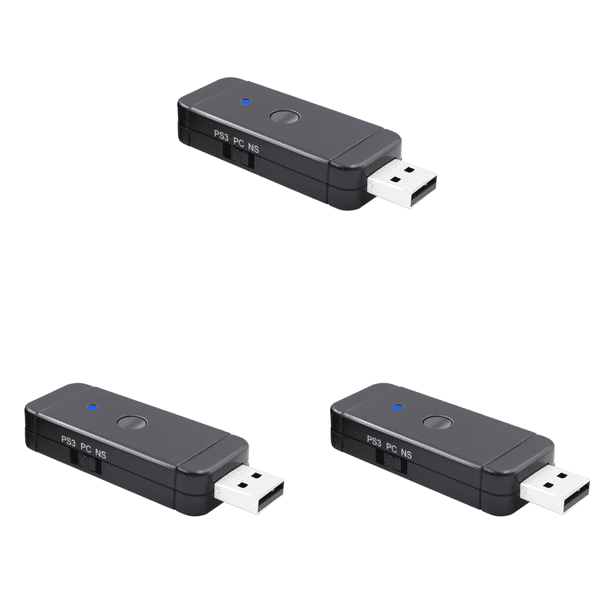 Adaptador Convertidor Controlador Inalámbrico Wii para Switch NS PS3 PC Rojo
