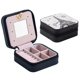 thumbnail image 1 of Caja de joyería de cuero sintético caja de joyería espejo collar pendiente caja de almacenamiento, 1 of 2