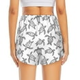 thumbnail image 2 of Rocae Hand Drawn Turtle for Women's Athletic Shorts Quick Dry Workout Hiking Shorts With Pockets for Running, Yoga, Gym, Sports Small, 2 of 9