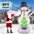thumbnail image 6 of 8 FT Christmas Inflatables Snowman with Lights Outdoor Decorations , LED Light UP Blow Up Yard Decoration for Xmas, 6 of 7