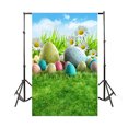 thumbnail image 1 of Mistaha Easter Theme Photography Background Eggs Rabbit Flowers Grassland Baby Child Photo Backdrops for Photo, 1 of 7