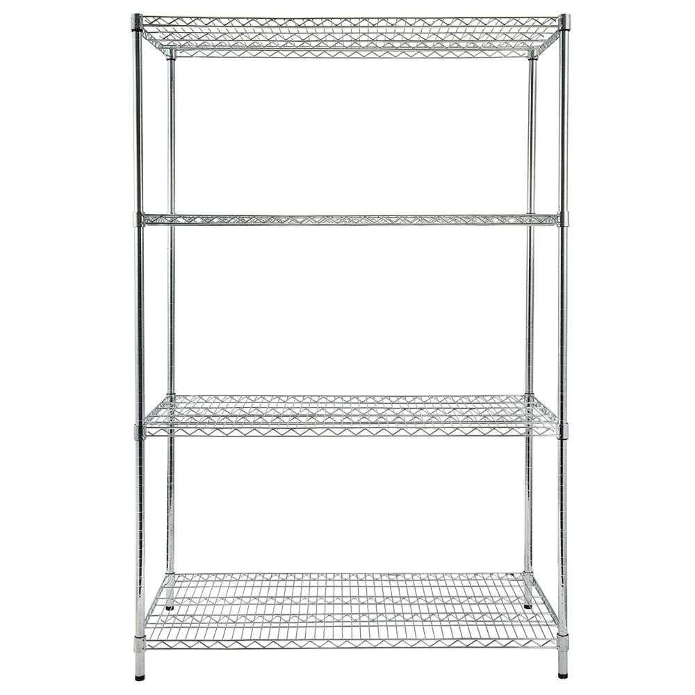 UBesGoo 4 Tier Free Standing Wire Shelving Unit for Kitchen Garage,47.
