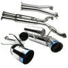 Spec-D Tuning Dual Catback Exhaust System Burnt Tip Compatible with Nissan 350Z Z33 Fairlady Z 2003-2009
