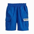 thumbnail image 1 of Ymyiu Short pour Garçon pour Hommes, Évacuation de l'Humidité, devant Plat, Microfibre Extensible, Short de Performance, Taille 10-11 Ans (Bleu, 10-11 Ans), 1 of 3