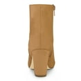 thumbnail image 3 of Unique Bargains Women's Side Zipper Block Heel Ankle Boots, 3 of 6