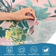 thumbnail image 5 of Yayeee Kitchen Curtains Tier Set of 2 Light Filtering 57"x24" Over Sink Window Panels, Vibrant Flowers, 5 of 7