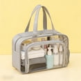 thumbnail image 4 of Bolsa de viaje impermeable | Organizador de artículos de aseo con separación para ropa seca y húmeda | Bolsa de almacenamiento de cosméticos de PVC para natación, gimnasio y fitness, 4 of 6