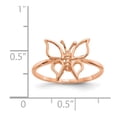 thumbnail image 4 of Auriga Fine Jewelry 14K Rose Gold Butterfly Ring Size 7 for Women, 4 of 5