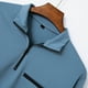 thumbnail image 4 of Blusa y camisa de manga larga con cuello vuelto para hombre, informal, de moda, con media cremallera y bolsillo., 4 of 7