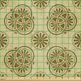thumbnail image 2 of Ambesonne Retro Fabric by the Yard Upholstery, Interlacing Circles Petal, 1 Yard, Tan and Caramel, 2 of 5
