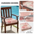 thumbnail image 3 of Outdoor Patio Cushion Covers 4 Pack Pink Red Coral Patio Chair Cushion Covers with Ties and Zipper Ocean Marine Life Waterproof Outdoor Seat Cushion Covers for Patio Furniture 24"x24", 3 of 9