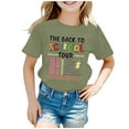 thumbnail image 3 of ibiyuan First Day Of School Shirt Kids Girl Girl Short Sleeve Back To School Shirt Kids Girl Embroidered T-Shirt Funny Print Basic Tee Top Classic Preschool To 5th Grade, 3 of 5