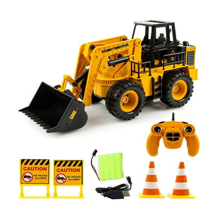 Toysery Kids RC Construction Vehicles Model Engineering Car Toy - Remote Control Excavator Dump Truck & Bulldozer Toy for Toddlers, Kids - Construction Toy