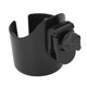 thumbnail image 5 of Portavasos universal negro para cochecito con garras de fijación resistentes antideslizantes para bicicletas, scooters, coches de club y vehículos todo terreno, 5 of 10