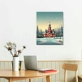 thumbnail image 2 of General 16x20in Canvas Wall Art Picture for Living Room Bedroom Christmas Snowy Scenery White, 2 of 3