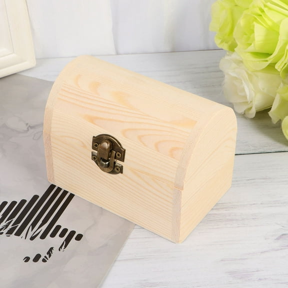 WHAMVOX Shaped Wooden Jewelry Box Trinket Storage Practical