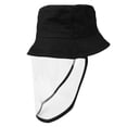 thumbnail image 3 of Sombrero protector de pescador para niños con protector facial transparente extraíble de TPU, sombreros protectores faciales a prueba de viento y polvo, color negro, 3 of 8