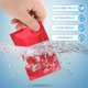 thumbnail image 4 of Bolsas de empaque reutilizables Uxcell para pequeñas empresas, bolsas a prueba de olores mate, bolsa plana de aluminio con cremallera roja, 4 of 7