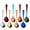 Multicolor, variant on Trianu 8 Pcs Soup Bouillon Cereal Spoon, Stainless Steel Silverware Dinner Bouillon Round Spoonm 8 Assorted Colors