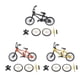 thumbnail image 1 of Mini modelo BMX juguete para niños decoración de escritorio juguete negro + amarillo, 1 of 9