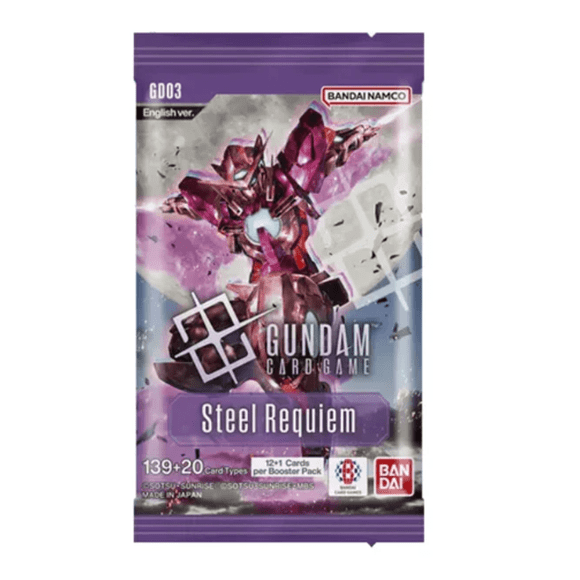 Bandai Namco Gundam Trading Card Game GD03 Steel Requiem Booster Pack
