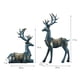 thumbnail image 5 of Estatuas para la decoración del hogar Figuras Esculturas Decoraciones modernas de ciervos Centro Opción 2-Azul, 5 of 5
