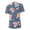 thumbnail image 4 of Pntutb Mujeres Verano Cuello Redondo Manga Corta Estampado Sin Tirantes Camiseta tops Blusas Pntutb Pntutb-7412, 4 of 5