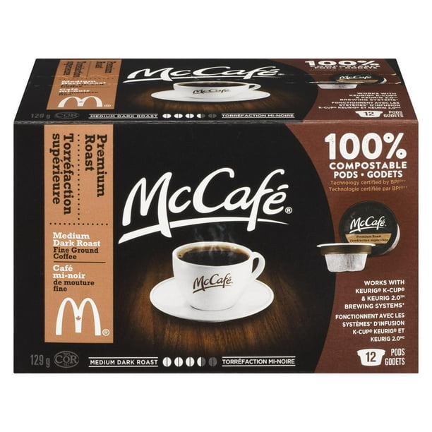 Dosettes de café moyenne à torréfaction supérieure de McCafé 129g, 12 Pods