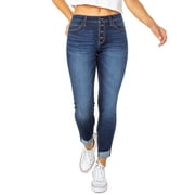 Celebrity Pink Women's Mid Rise Cropped Skinny Jeans