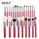thumbnail image 1 of BEILI-Juego de brochas de maquillaje de ojos rojos, pelo Natural profesional, sombra de ojos, base en polvo, colorete, resaltador, herramienta de maquillaje, 1 of 5