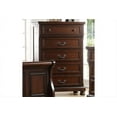thumbnail image 7 of Traditional Cherry Veneer 6pc Bedroom Furniture Queen Size Bed Storage FB Dresser Mirror 2x Nightstands Chest, 7 of 7