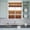 orange, variant on 3 Piece Kitchen Curtains and Valances Set Farmhouse Blue Brown Cafe Curtains 36 Inch Length Vintage Wooden Striped Valance & Tier Curtain for Living Room Bedroom Small Window 54"x18" 27"x36"*2
