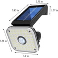thumbnail image 3 of Super Bright Solar Outdoor Lights Motion Sensor Solar Powered Lights IP65 Waterproof 3 Modes Wall Security Lights For Fence Yard Garden Patio Front Door, 3 of 8
