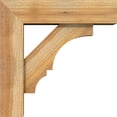thumbnail image 3 of Ekena Millwork 6"W x 20"D x 20"H Balboa Block Rough Sawn Bracket w/ Offset Brace, Western Red Cedar, 3 of 25